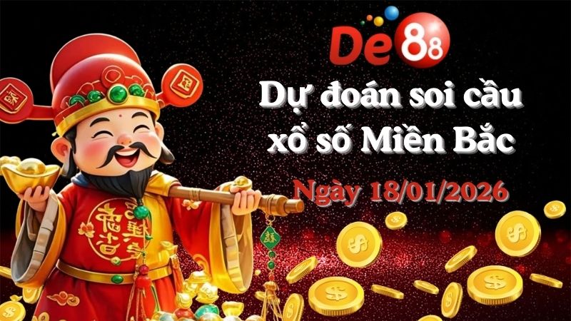 Dự đoán soi cầu xổ số miền Bắc hôm nay ngày 18/01/2026