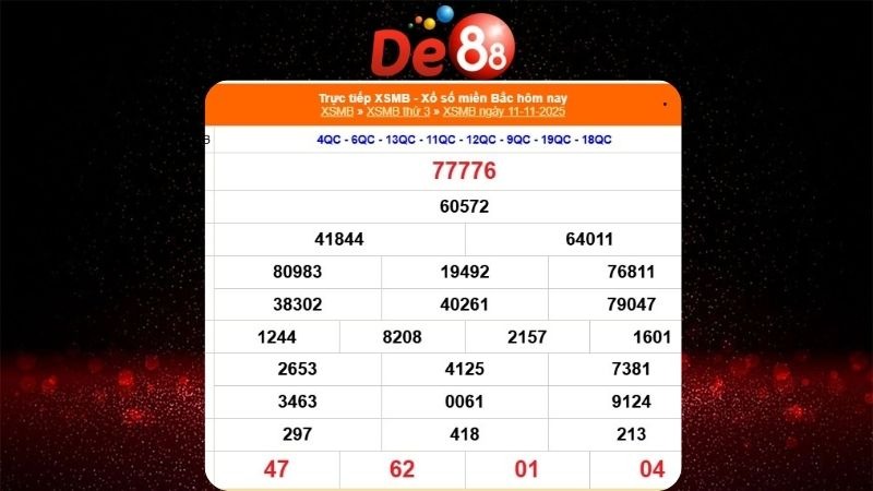 Soi cầu xsmb theo xác suất thống kê ngày 12/11/2025