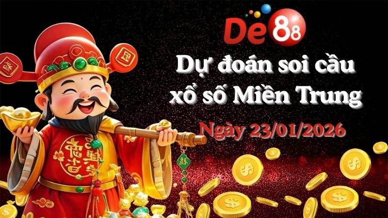 Dự đoán soi cầu xổ số miền Trung hôm nay ngày 23/01/2026