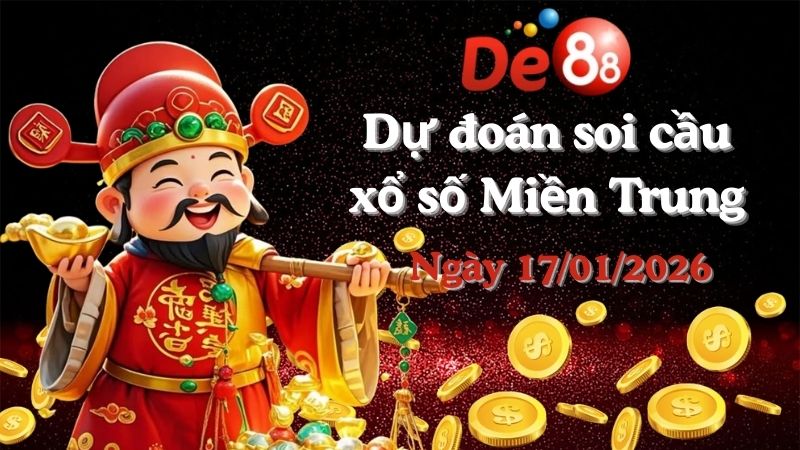 Dự đoán xổ số miền Trung hôm nay 17/01/2026