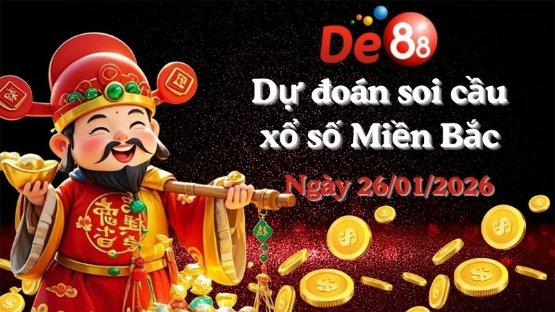 Dự đoán soi cầu xổ số miền Bắc hôm nay ngày 26/01/2026